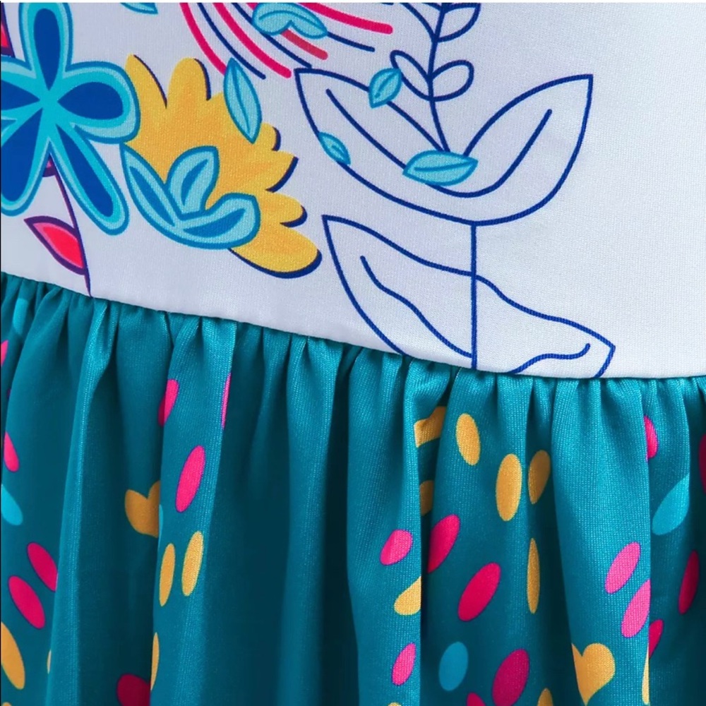 Encanto Mirabel Floral Costume Dress 5077 - Picture 8 of 9